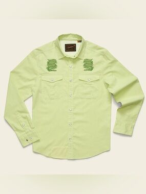Howler Bros Men's XL Gaucho Snap Front Western Shirt Slithering Gators